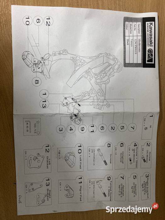 Kawasaki Versys CrashPad CrashPady Nowe Komplet Poznań sprzedam