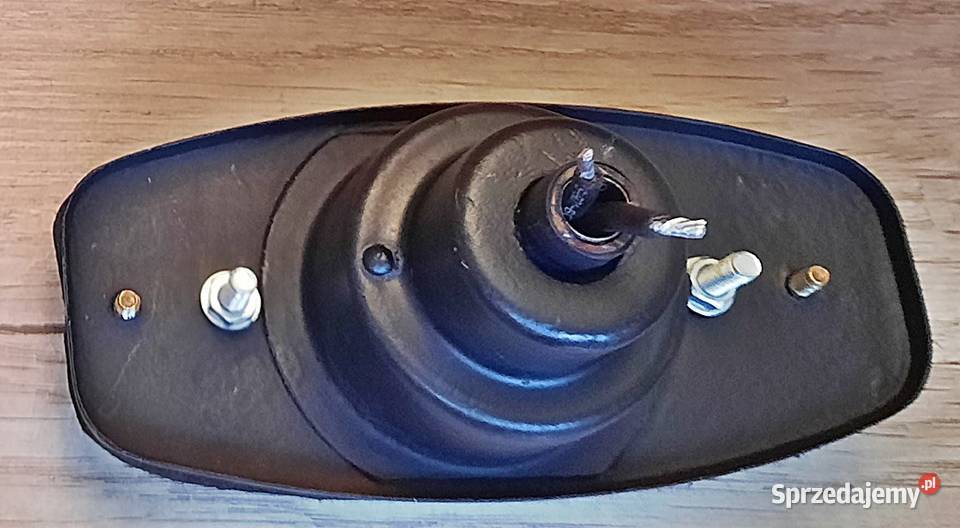 Lampa tylna czerwony szklany klosz Warszawa Ostrów Wielkopolski