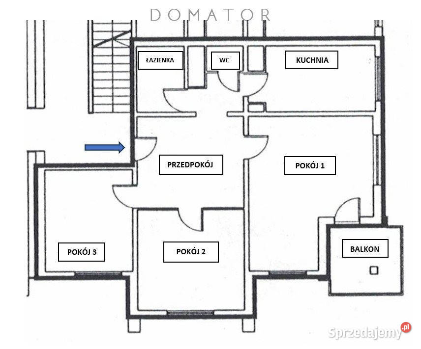 Mieszkanie 6459m2 3 pokoje Chorzów