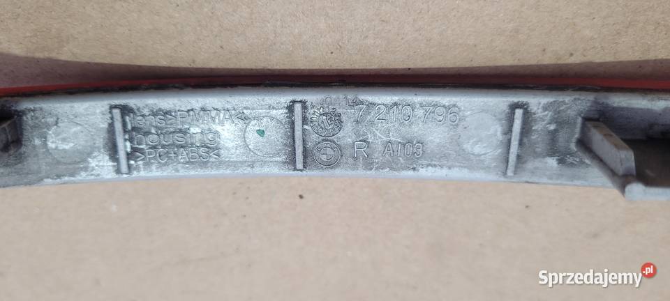 BMW 5 F11 ODBLASK TYŁ PRAWY ZDERZAKA 7210796 88 Ruda Śląska