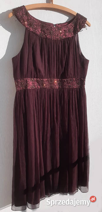 Jedwabna sukienka koktajlowa 100 jedwab Maggy Spódnice i sukienki Warszawa