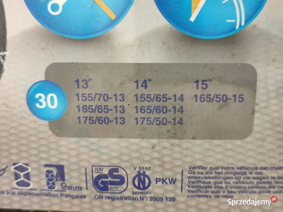 ŁAŃCUCHY ŚNIEGOWE 1 PARA NORAUTO 313873 13 15