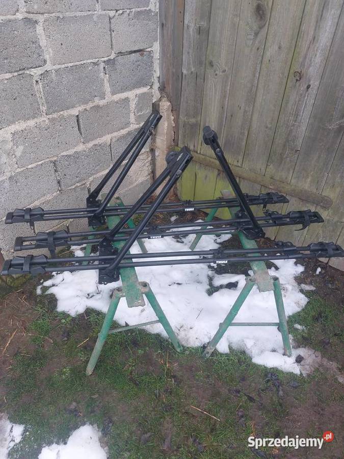 3 Bagażniki Rowerowe THULE na Dach Samochodu Zagrodno