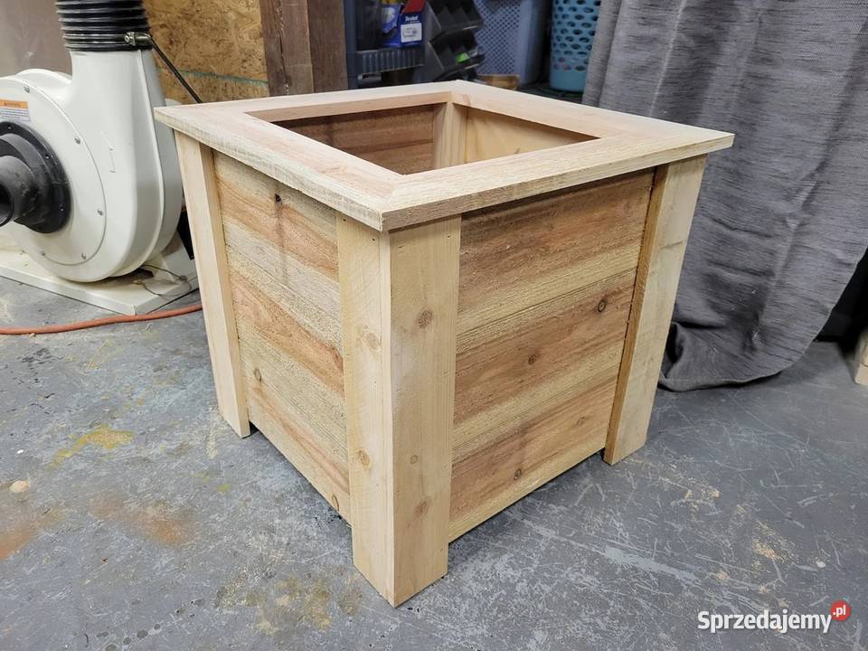 Drewniane doniczki 40x40x35 Wysyłka Kazimierza Wielka