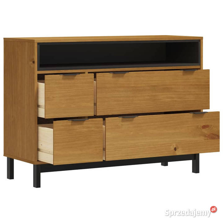Komoda FLAM 110x40x80 lite drewno sosnowe Warszawa