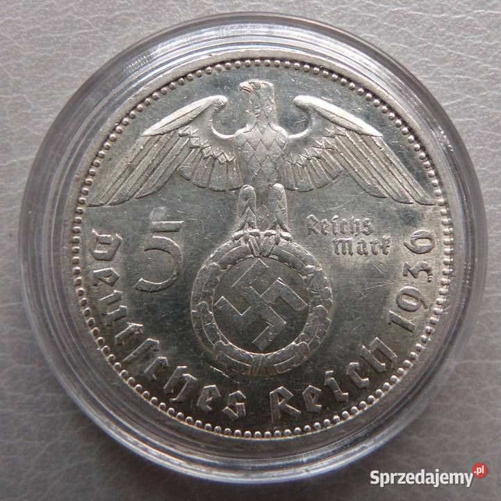 5 Reichsmark 1936 Hindenburg HK A Niemcy sprzedam