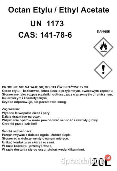 Octan Etylu Ethyl acetate a CAS 141786 mazowieckie Warszawa