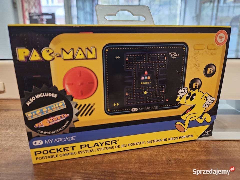 Konsola MY ARCADE Pocket Player PacMan 3in1 Kultura i Rozrywka Katowice sprzedam