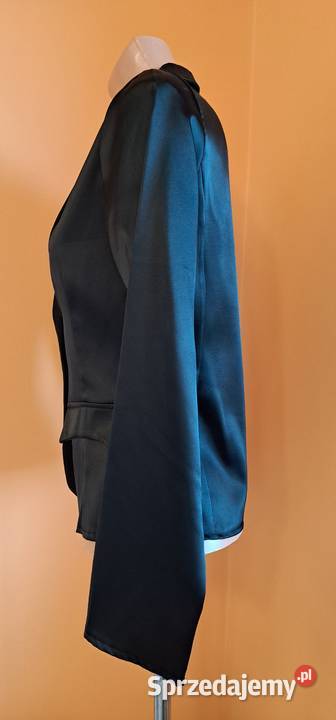 Żakiet czarny błyszczący cienki małopolskie