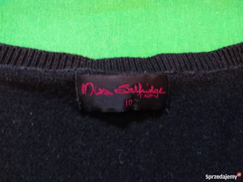 Obcisła czarna bluzeczka marki Miss Selfridge Bluzki i koszule mazowieckie