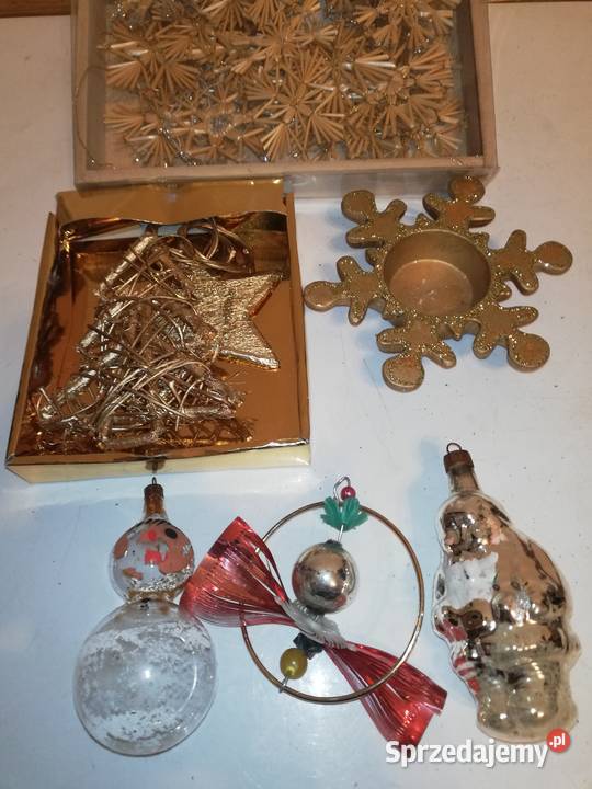 Stare ozdoby choinkowe PRL Warszawa