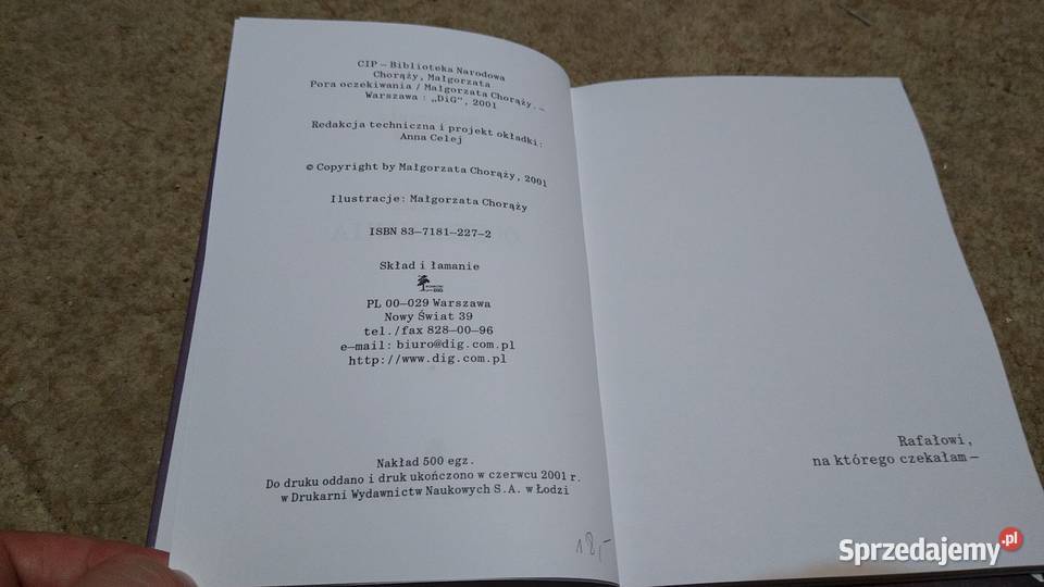 Pora oczekiwania Małgorzata Chorąży