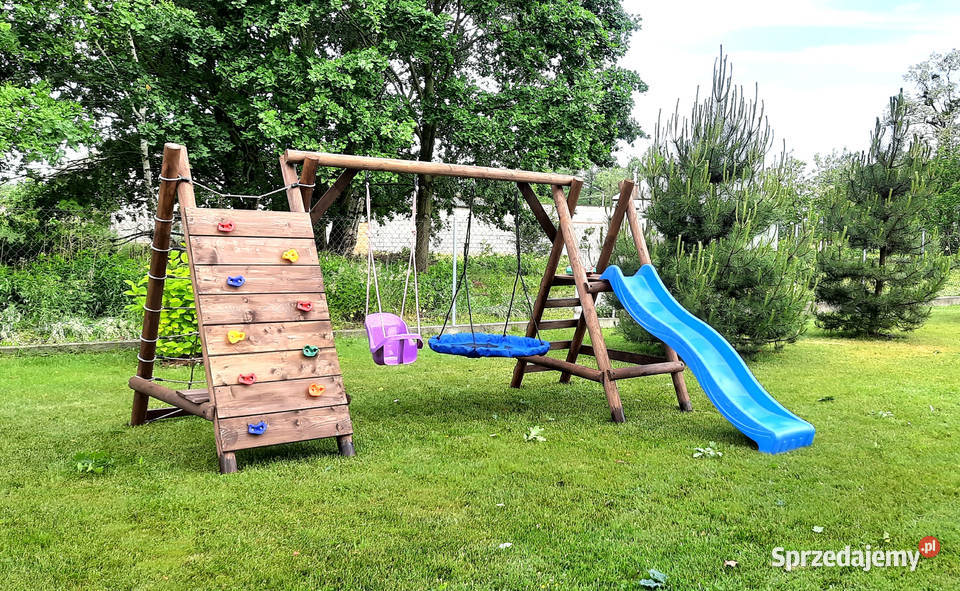 Plac Zabaw do Ogrodu SMERF Ślizg WYSOKA Ścianka Lublin