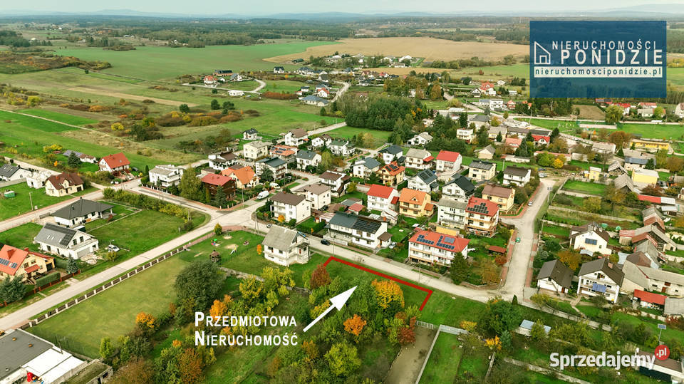 Działka budowlana 873 m2 Pierzchnica