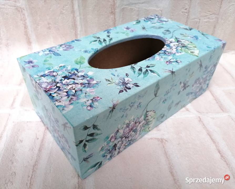 Kuchnia pudełko chustecznik liście monstera wielokolorowy Warszawa
