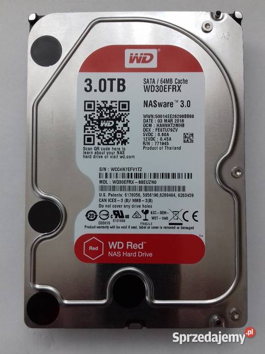 DYSK WD Red NAS 3TB WD30EFRX SATA III Tomaszów Lubelski