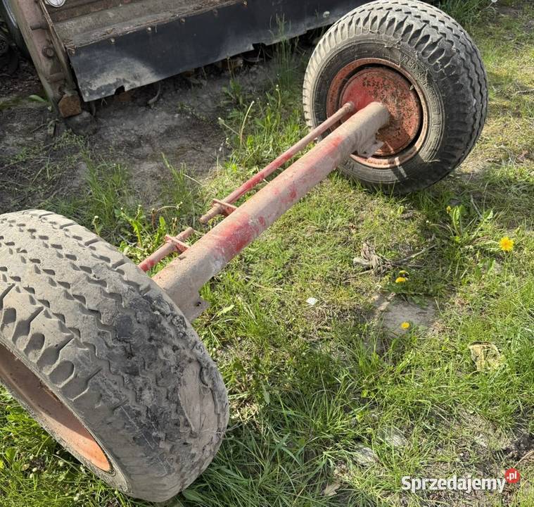 oś do przyczepy rolniczej rolnicza ośka z kołami Części i osprzęt rolniczy Strzydzew