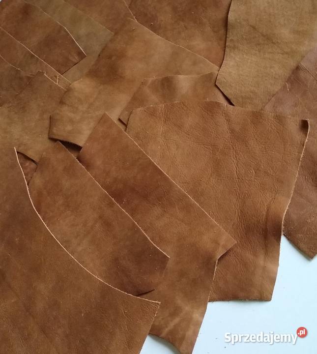 Skóra 340 g Licowa Włoska średnie i małe kawałki sprzedam