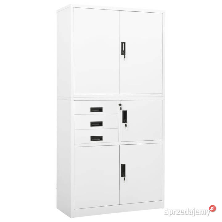 Szafa biurowa biała 90x40x180 stalowa WM336413 sprzedam