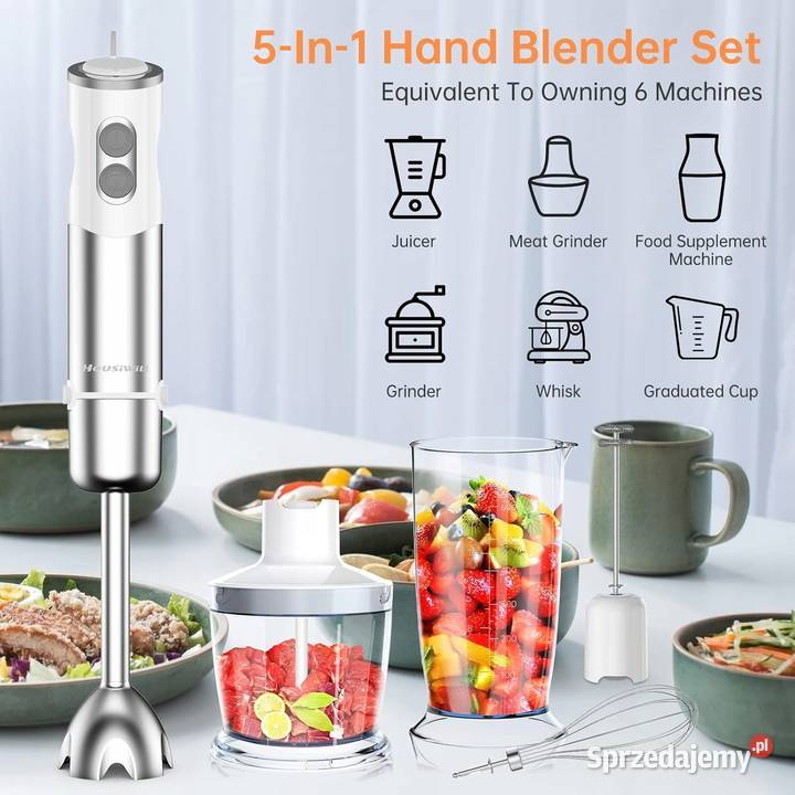 Blender Zanurzeniowy 5 W 1 Housiwill Hb8005 500W śląskie Pyskowice