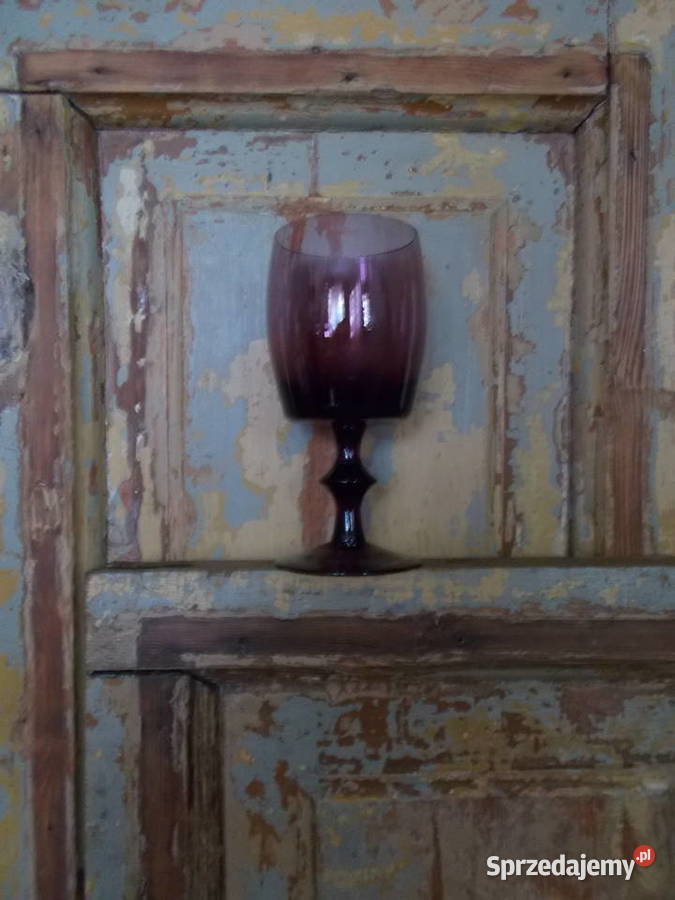 Stary PucharSzkło OberżynaLata PRLVintage Szczecin