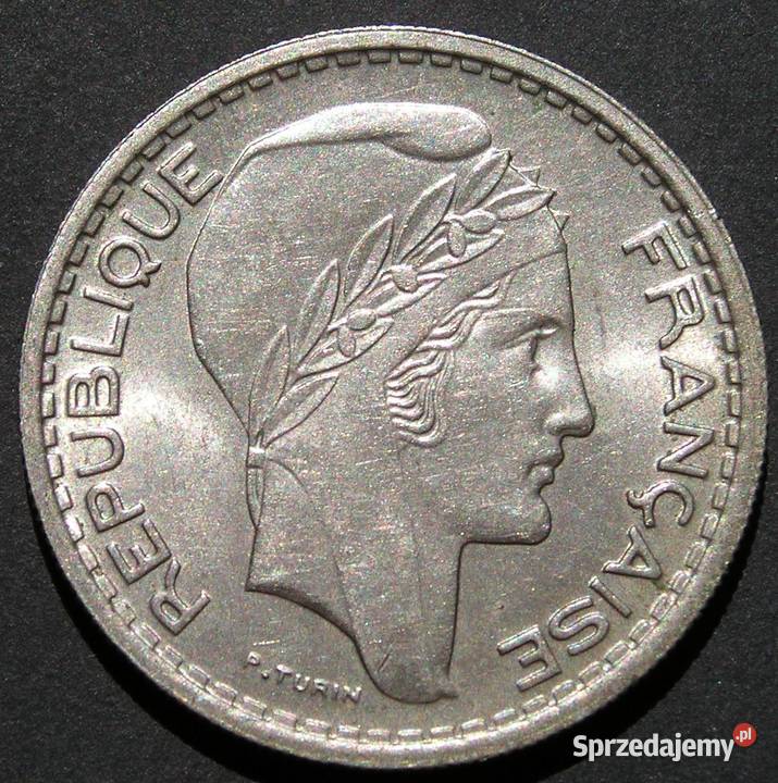 Francja 10 franków 1948 stan menniczy Łódź