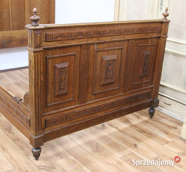 Dębowy Łóżko Eklektyczne AntykiMarki Marki