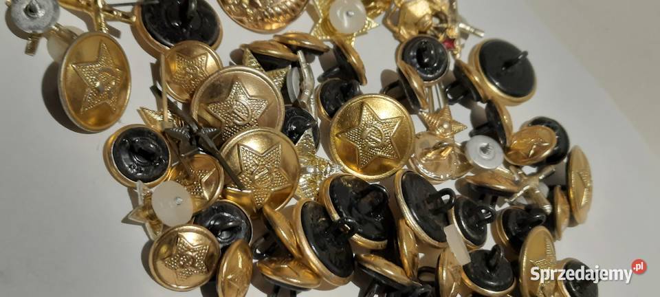 odznaczenia guziki ZSRR zestaw 6 KJ03157 Militaria mazowieckie Warszawa sprzedam