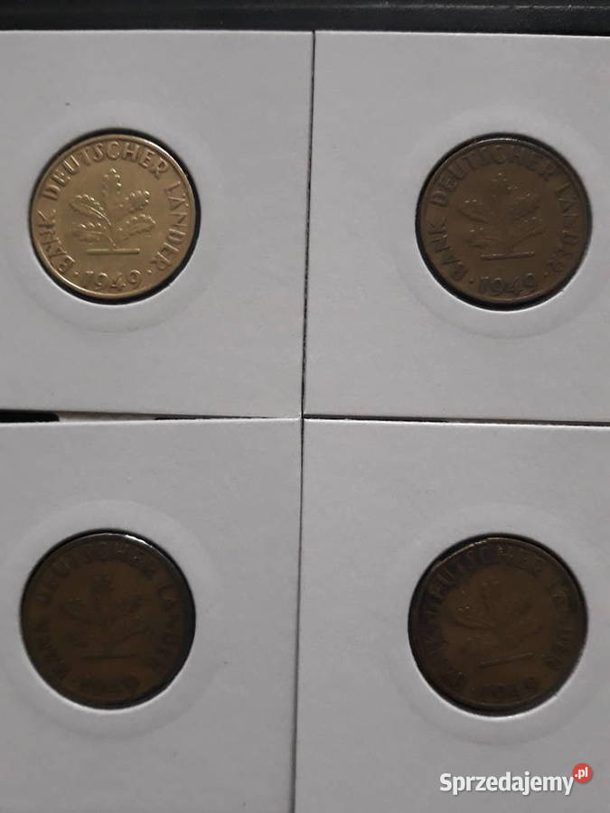 10 Fenigów RFN 1949 r men FFFJ