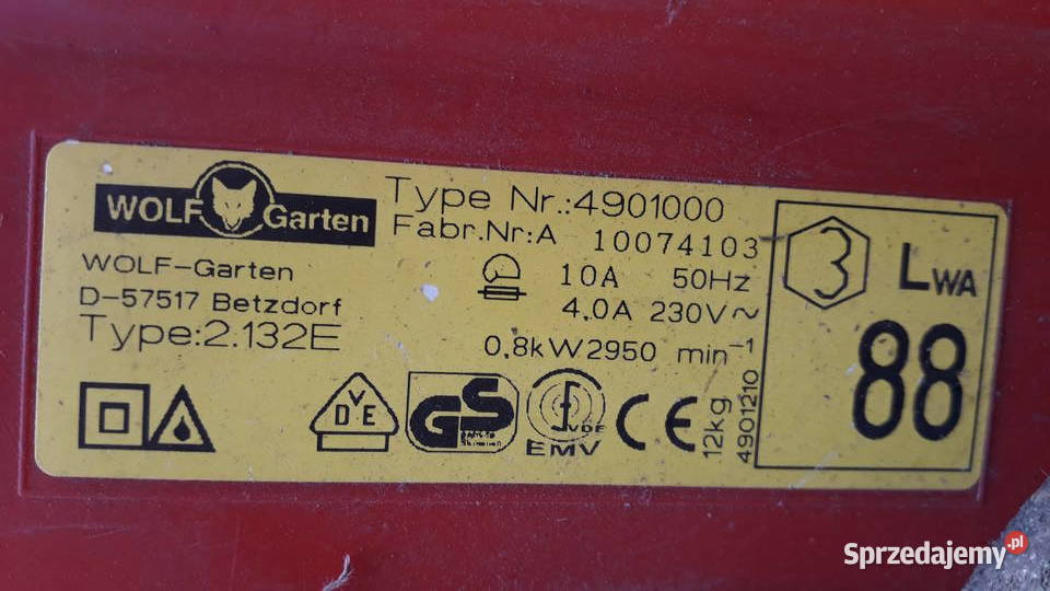 Kosiarka elektryczna WOLF GARTEN Lipsko sprzedam