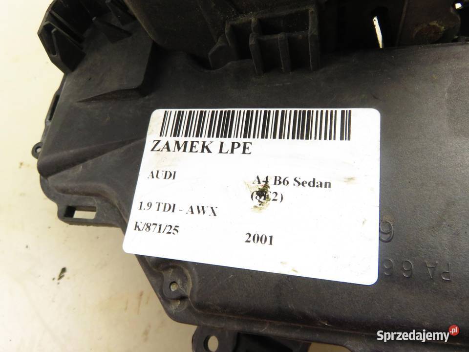 ZAMEK LEWY PRZEDNI AUDI A4 B6 osobowe