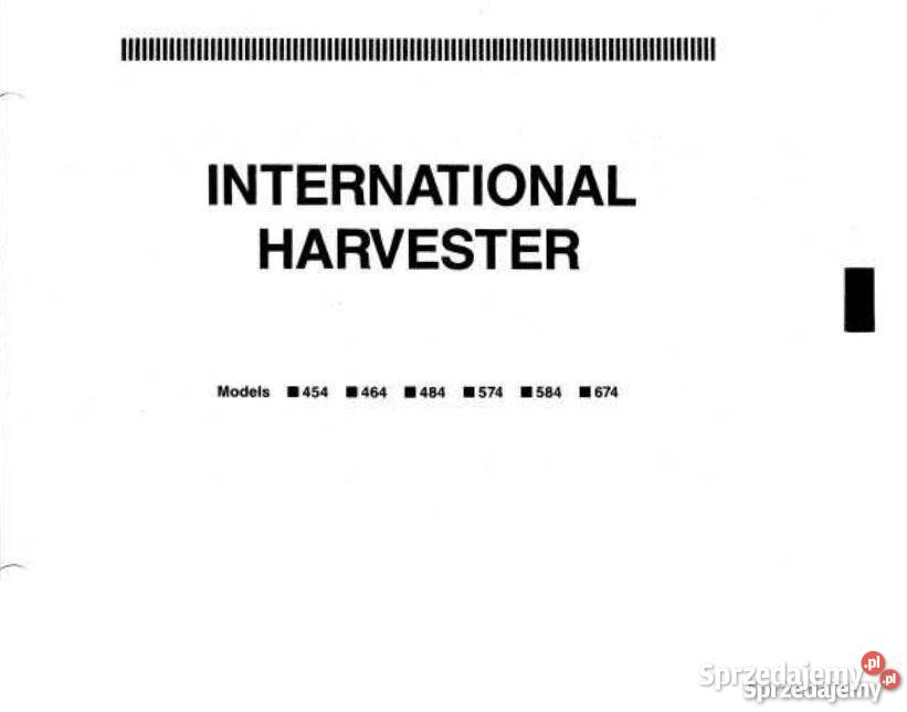 Case IH 464 484 584 INSTRUKCJA NAPRAW wysyłka Rolnictwo Kielce