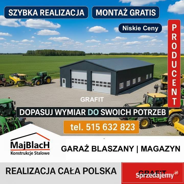 Wiata Otwarta JednospadowaGRAFITZadaszenie na Ostrowiec Świętokrzyski