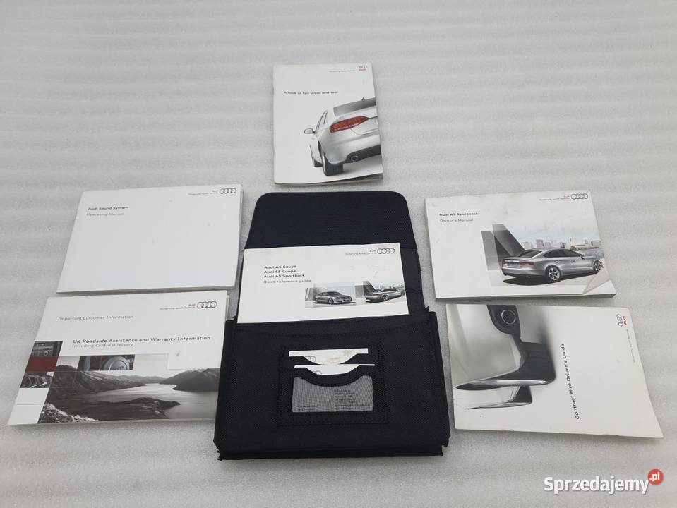 AUDI A5 8T COUPE SPORTBACK INSTRUKCJA ETUI Pozostałe sprzedam