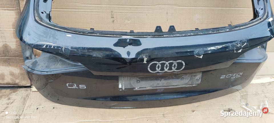 KLAPA TYLNA TYŁ AUDI Q5 8R LZ9Y USZK ORYGINAŁ Klapy bagażnika Przystajń