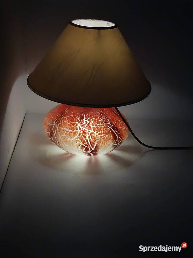 Kultowa Lampa Grzybek PRL Szkło Artystyczne lubelskie
