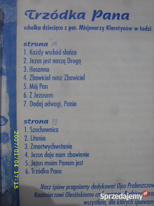 Religijna kas TRZODKA PANAschola dziecieca Wołów