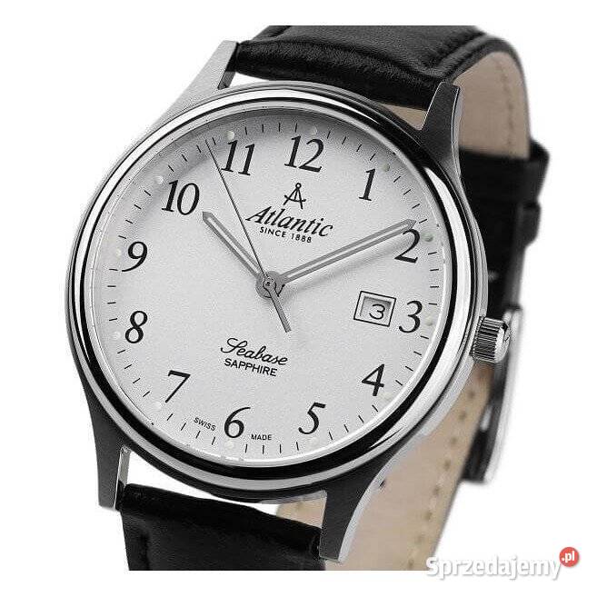 Szwajcarski klasyczny zegarek męski ATLANTIC Jaworzno