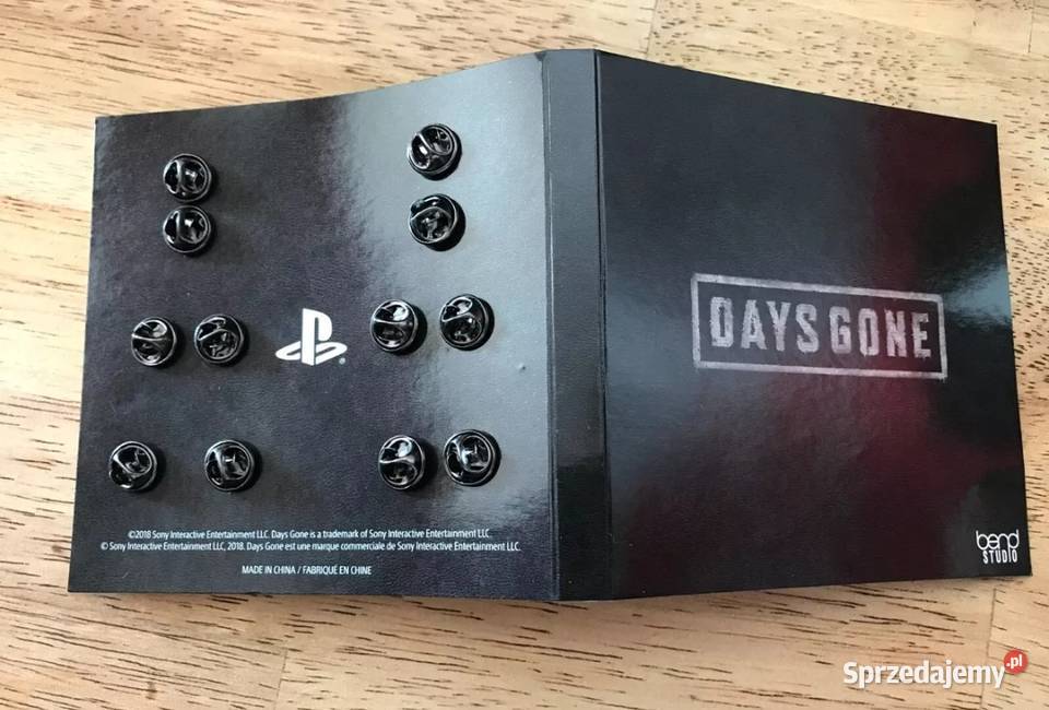 Days Gone przypinki piny blacha skóra motocykl 4 Kęty