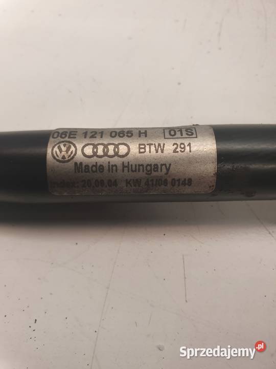 RURA PRZEWÓD WODY AUDI A6 C6 32 FSI 06E121065H Węże chłodnicy Przystajń sprzedam
