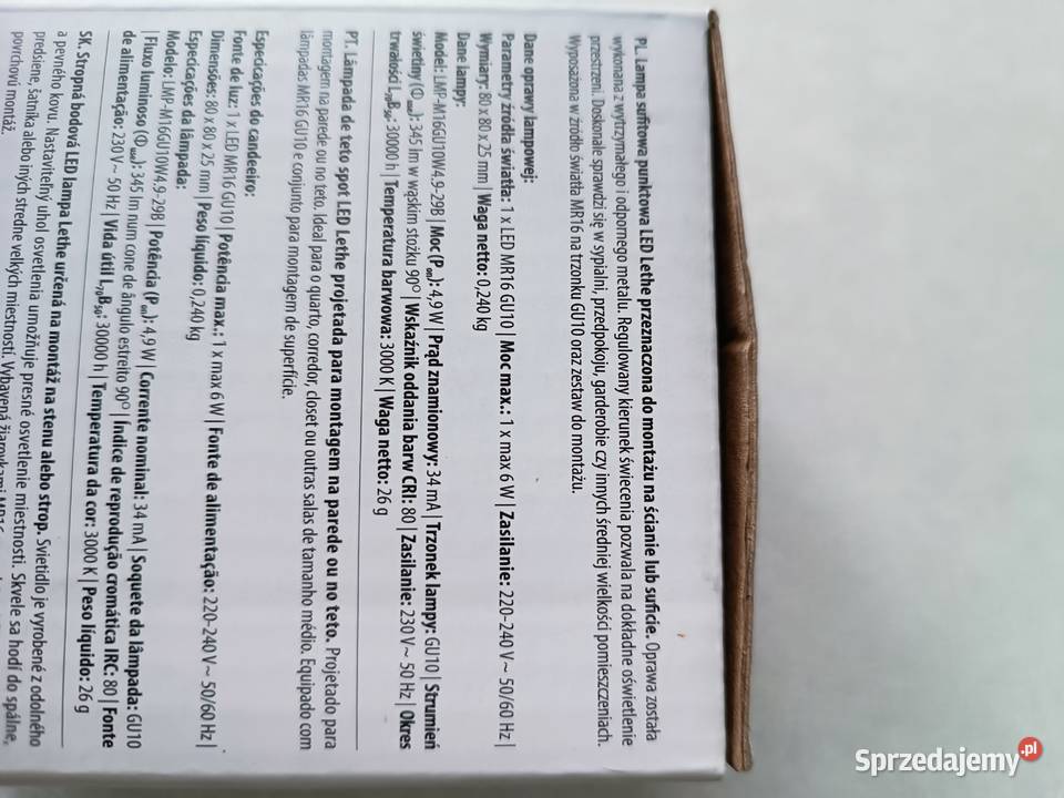 Lampa sufitowa ścianowa punktowa LED Kędzierzyn-Koźle