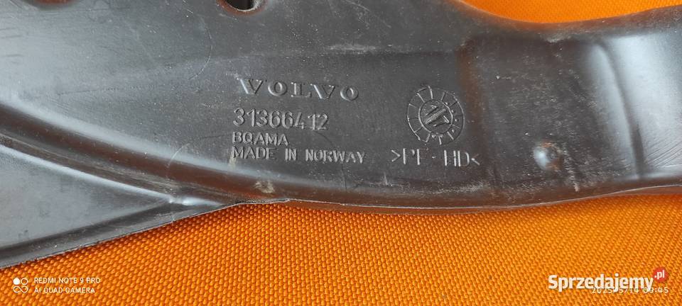 WLOT POWIETRZA PODŁOGI Volvo XC90 2 31366412 Częstochowa sprzedam