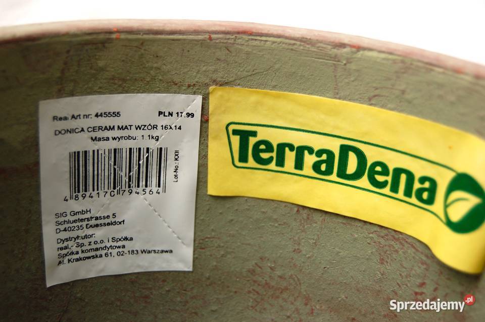 Doniczka ceramiczna osłonka zielona ceramika Lublin