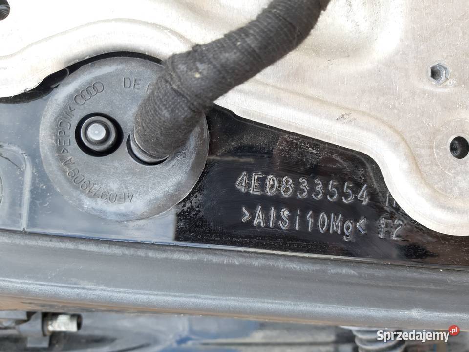 AUDI A8 D3 LONG DRZWI PRAWY TYŁ SZYBA WIĄZKA Trzciel