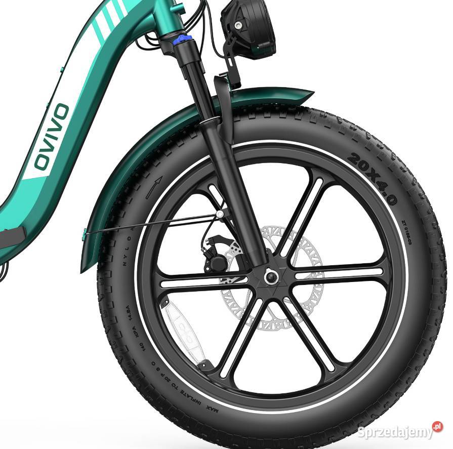 Rower elektryczny OVIVO NEO C2 zielony silnik sprzedam
