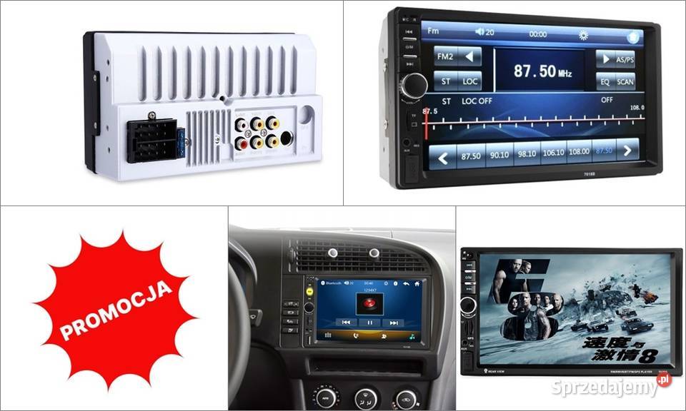Radio ekran 2 DIN CB radia Szczecin