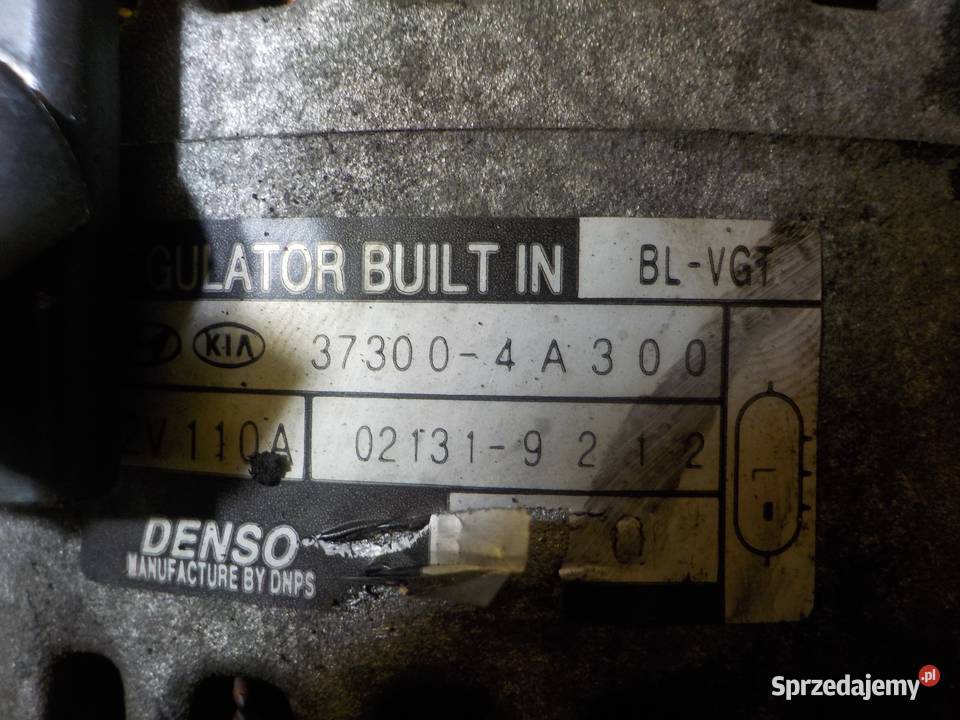 KIA SORENTO H1 25 CRDI 10r 140 D4CB alternator