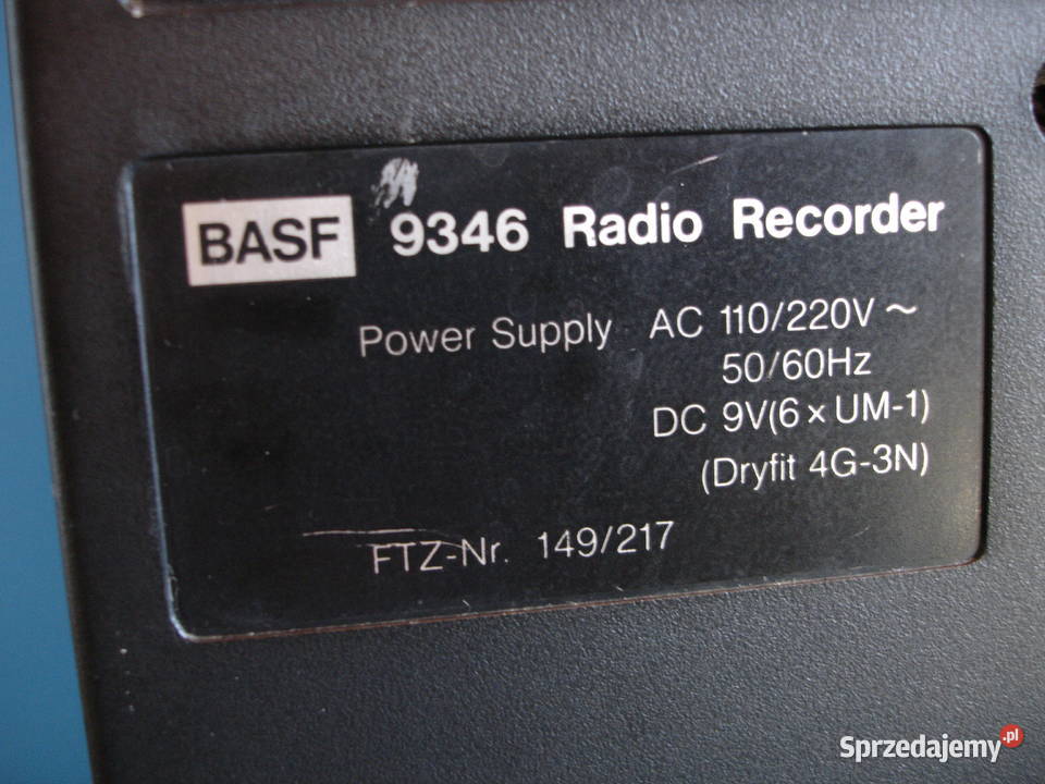 Radiomagnetofon BASF 9346 Zielona Góra