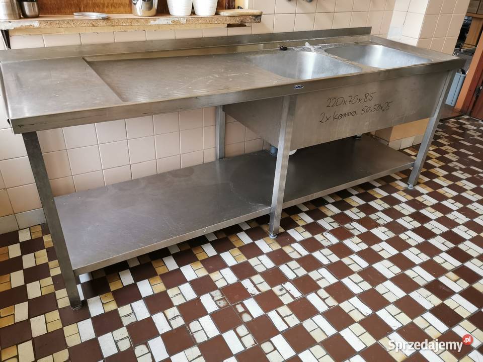 Zlew 2komorowy 220x70x85 komora 50x50x25 Krotoszyn sprzedam