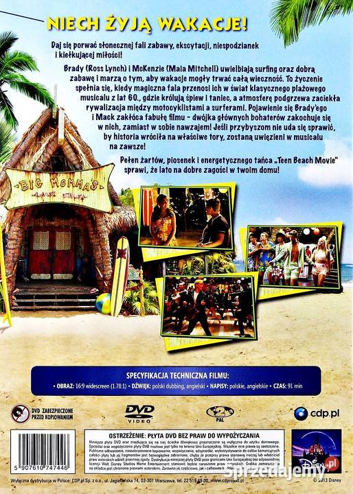 TEEN BEACH MOVIE DISNEY pełne Kalisz sprzedam